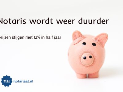 Prijzen Stijgen Notariaat